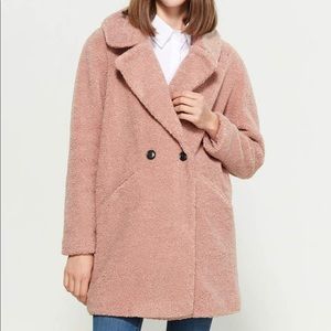 Lucky Brand Teddy Double-Breasted Coat